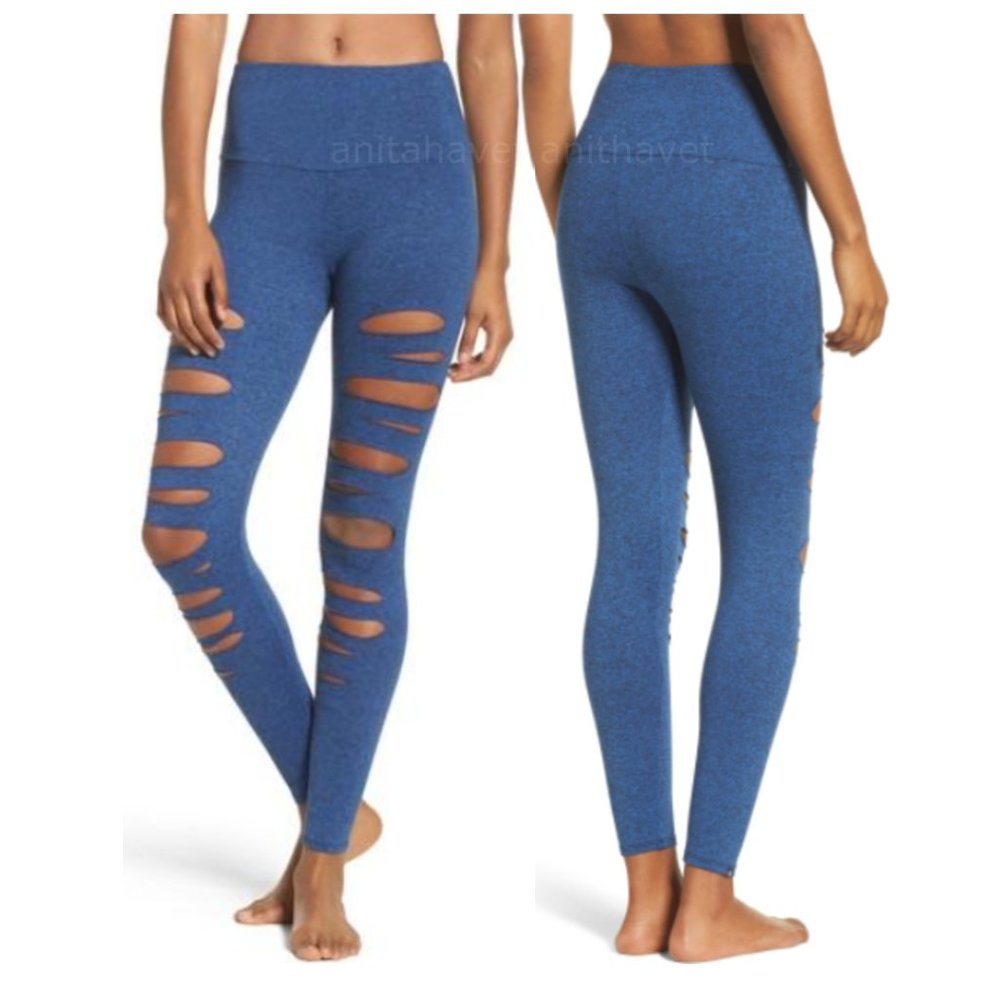 ONZIE Yoga Apparel High Waist Openwork Leggings